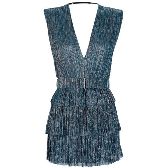 Sabina Musayev Teal Mini Dress - Picture 3 of 4